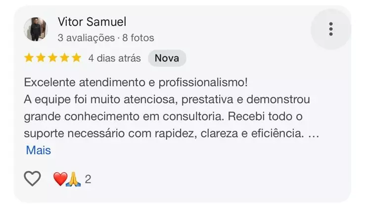 Depoimento de cliente